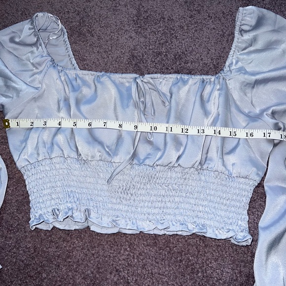 Cropped long sleeve blouse - Picture 2 of 5